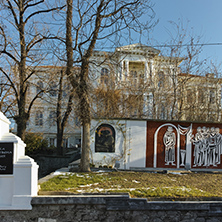 PLOVDIV, BULGARIA - JANUARY 2 2017: Building of art gallery in city of Plovdiv, Bulgaria