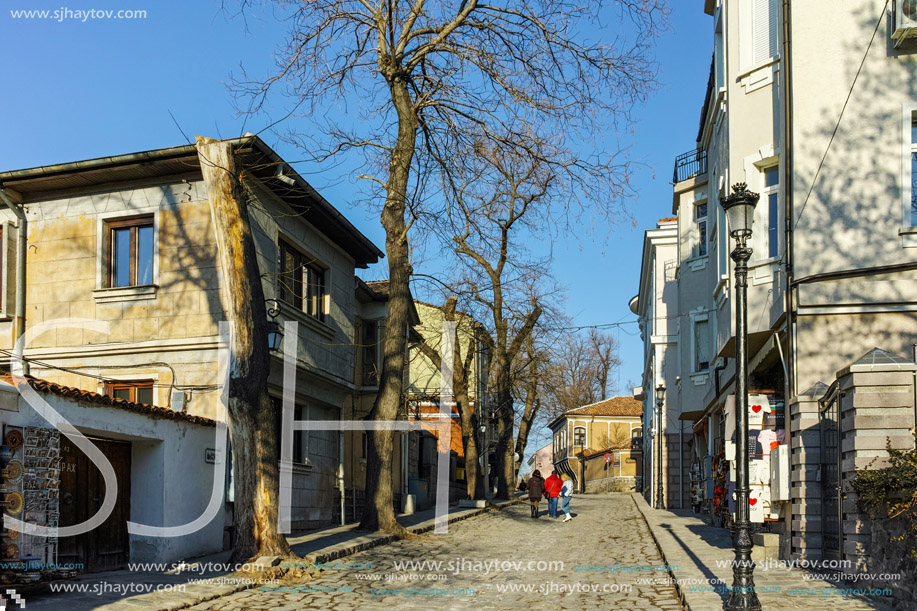 PLOVDIV, BULGARIA - JANUARY 2 2017: House from the period of Bulgarian Revival in old town of Plovdiv, Bulgaria
