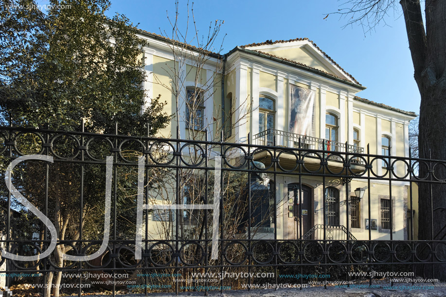 PLOVDIV, BULGARIA - JANUARY 2 2017: House from the period of Bulgarian Revival in old town of Plovdiv, Bulgaria