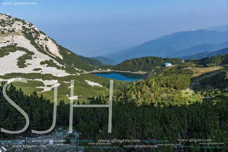 Amazing view with clear sky of  Sinanitsa lake, Pirin Mountain, Bulgaria