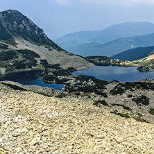 Amazing panorama to Gergiyski lakes,  Pirin Mountain, Bulgaria