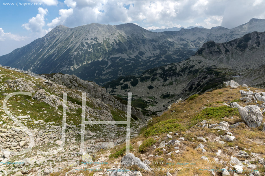 Amazing Panorama from Banderitsa pass, Pirin Mountain, Bulgaria