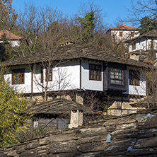 BOZHENTSI, BULGARIA - OCTOBER 29 2016:  Autumn view of village of Bozhentsi, Gabrovo region, Bulgaria