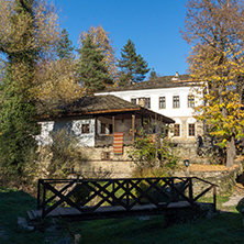BOZHENTSI, BULGARIA - OCTOBER 29 2016:  Autumn view of village of Bozhentsi, Gabrovo region, Bulgaria