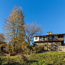 BOZHENTSI, BULGARIA - OCTOBER 29 2016:  Autumn view of village of Bozhentsi, Gabrovo region, Bulgaria