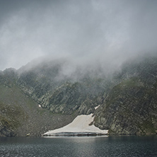 Amazing landscape of The Eye lake, The Seven Rila Lakes, Bulgaria