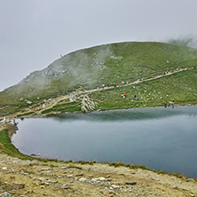 Fog over The Tear lake, The Seven Rila Lakes, Bulgaria