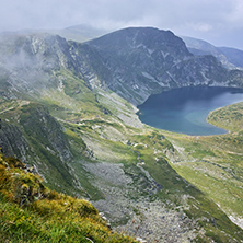 Amazing Landscape of The Kidney lake, The Seven Rila Lakes, Bulgaria