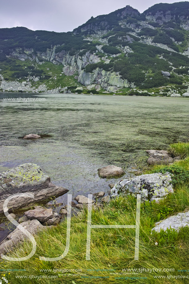Amazing Landscape of The Fish lake, The Seven Rila Lakes, Bulgaria