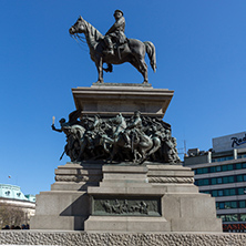 SOFIA, BULGARIA - APRIL 1, 2017: Monument to the Tsar Liberator in Sofia, Bulgaria