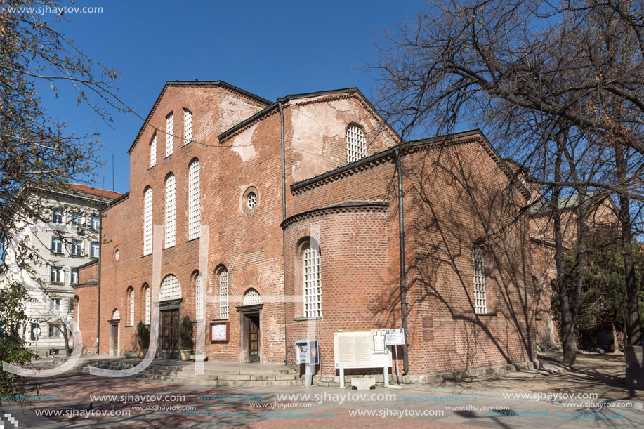 SOFIA, BULGARIA - APRIL 1, 2017: Amazing view of St. Sofia church in Sofia, Bulgaria