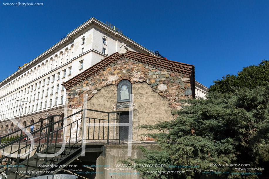 SOFIA, BULGARIA - APRIL 1, 2017: Amazing view of St. Petka Church in Sofia, Bulgaria