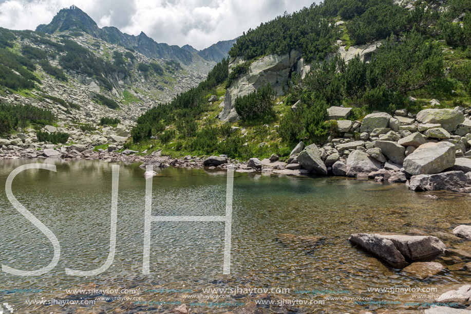 Amazing Landscape with Rocky peaks and Upper  Muratovo lake, Pirin Mountain, Bulgaria