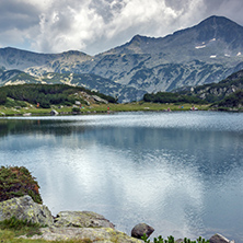 Amazing Panorama of Banderishki Chukar and Muratovo lake, Pirin Mountain, Bulgaria