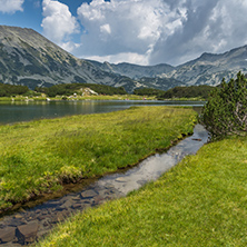 Amazing Panorama of Banderishki Chukar and Muratovo lake, Pirin Mountain, Bulgaria