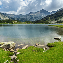 Amazing Panorama of Banderishki Chukar and Muratovo lake, Pirin Mountain, Bulgaria