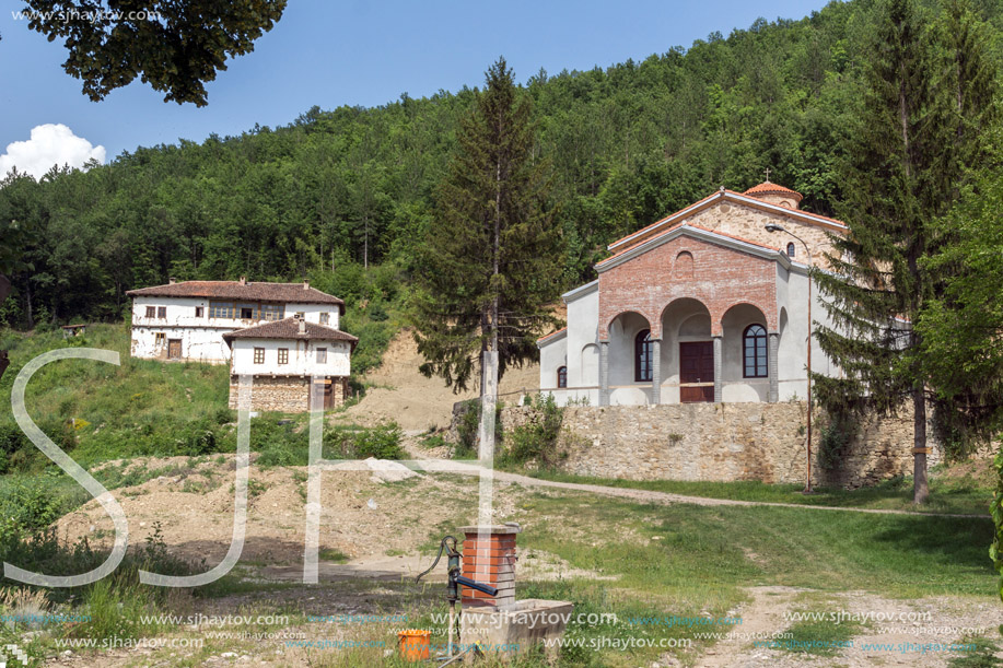 Panoramic view of medieval Sukovo Monastery Assumption of Virgin Mary, Serbia