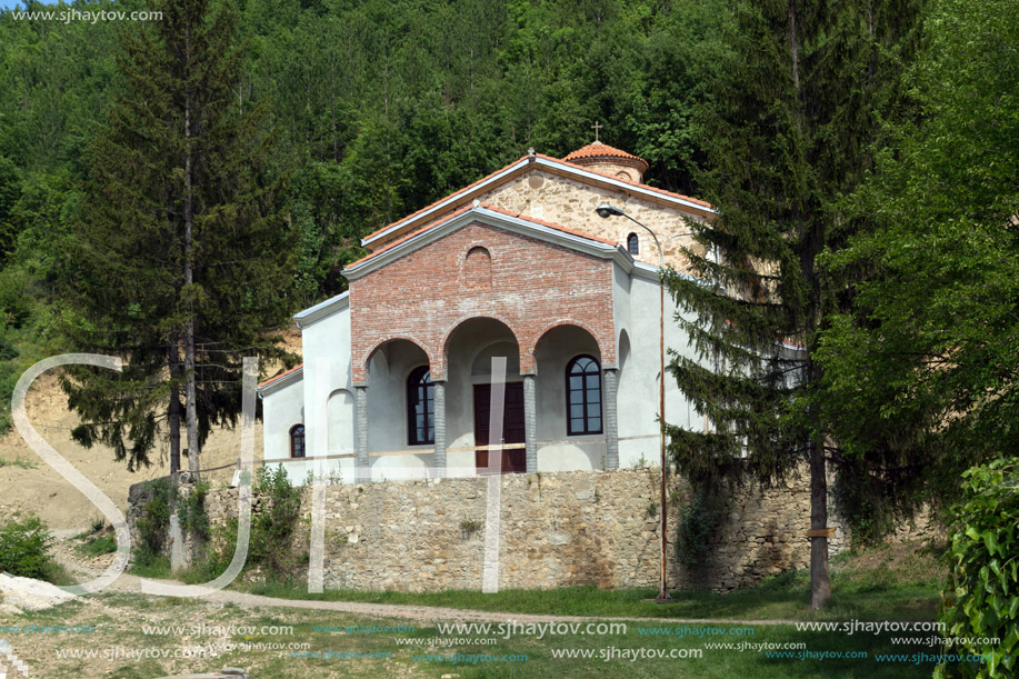 Panoramic view of medieval Sukovo Monastery Assumption of Virgin Mary, Serbia