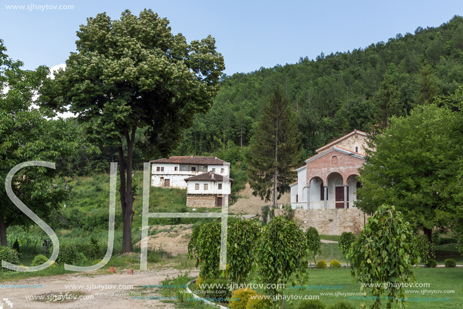 Panoramic view of medieval Sukovo Monastery Assumption of Virgin Mary, Serbia