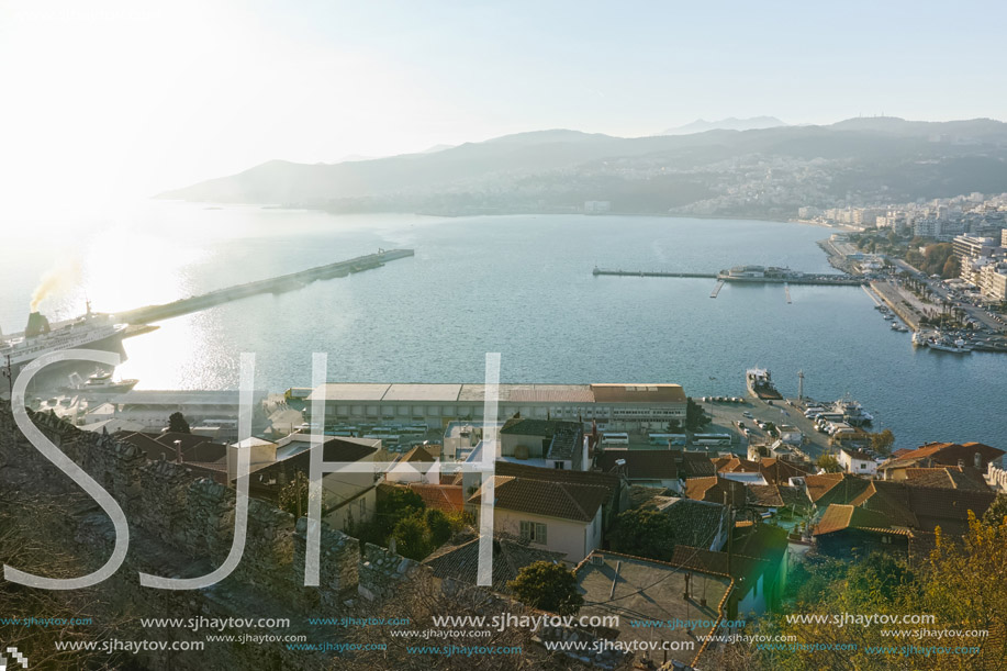 Amazing Panorama to Kavala, East Macedonia and Thrace, Greece