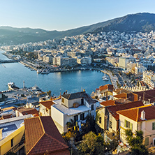 Amazing Panorama to Kavala, East Macedonia and Thrace, Greece