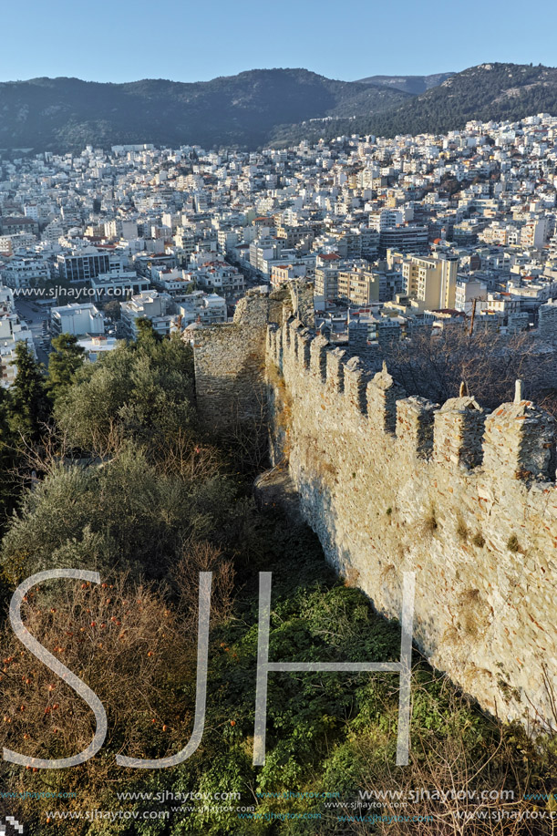 Amazing Panorama to Kavala, East Macedonia and Thrace, Greece