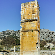 Basilica in the archeological area of ancient Philippi, Eastern Macedonia and Thrace, Greece