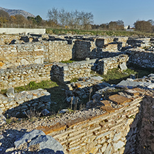 Ruins in the archeological area of Philippi, Eastern Macedonia and Thrace, Greece