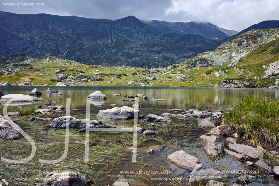 Amazing landscape of The Twin lake, The Seven Rila Lakes, Bulgaria