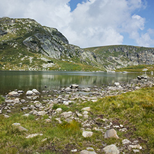 Amazing landscape of The Twin lake, The Seven Rila Lakes, Bulgaria