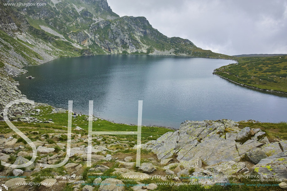 Amazing Landscape of The Kidney lake, The Seven Rila Lakes, Bulgaria
