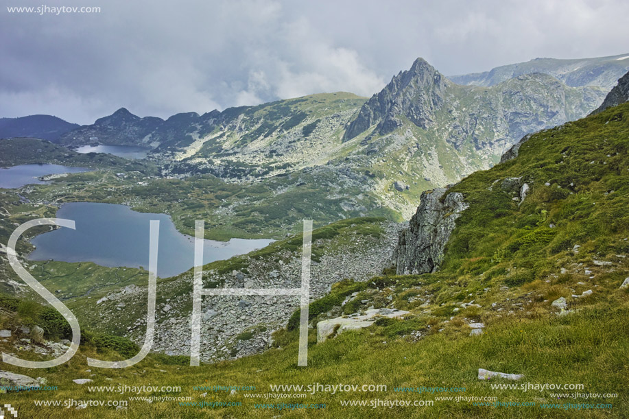 Amazing landscape of The Twin lake, The Seven Rila Lakes, Bulgaria