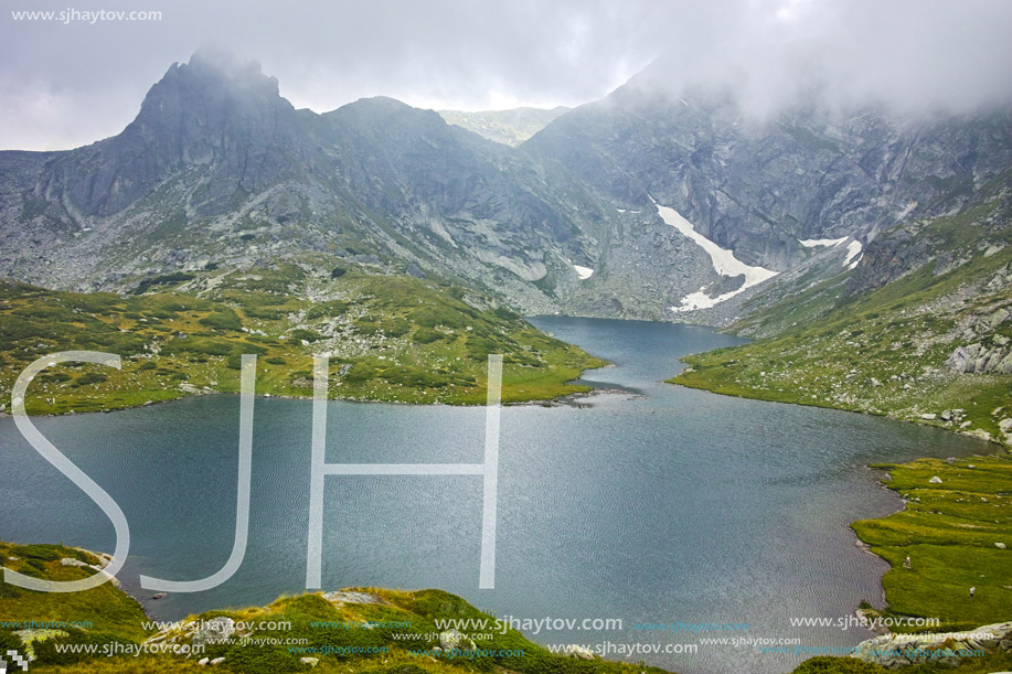 Amazing landscape of The Twin lake, The Seven Rila Lakes, Bulgaria