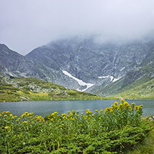 Amazing landscape of The Twin lake, The Seven Rila Lakes, Bulgaria