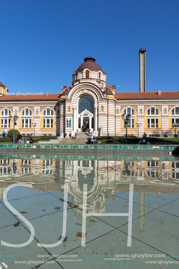 SOFIA, BULGARIA - APRIL 1, 2017: Central Mineral Bath - History Museum of Sofia, Bulgaria