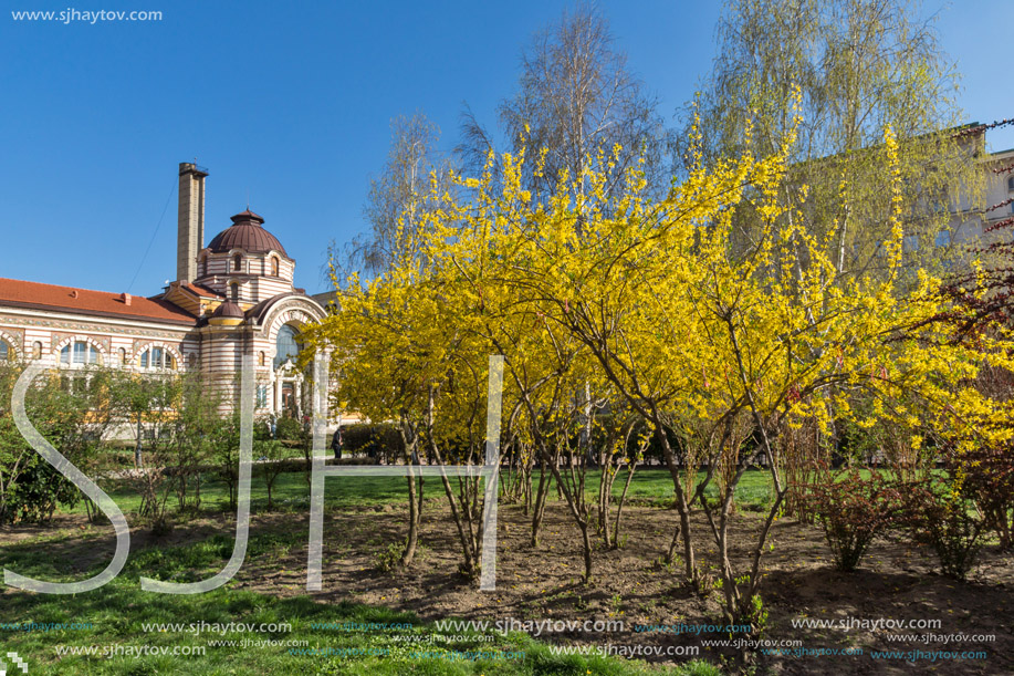 SOFIA, BULGARIA - APRIL 1, 2017: Central Mineral Bath - History Museum of Sofia, Bulgaria