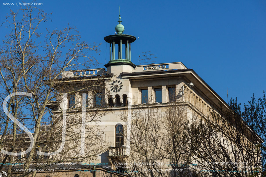 SOFIA, BULGARIA - APRIL 1, 2017: Building of Bulgarian National Bank in Sofia, Bulgaria