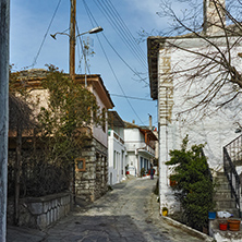 Old stone house in the village of Theologos,Thassos island, East Macedonia and Thrace, Greece