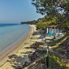 Amazing view of beach in Thassos island, East Macedonia and Thrace, Greece
