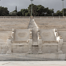 ATHENS, GREECE - JANUARY 20 2017: Panathenaic stadium or kallimarmaro in Athens,  Attica, Greece