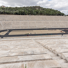 ATHENS, GREECE - JANUARY 20 2017: Panathenaic stadium or kallimarmaro in Athens,  Attica, Greece