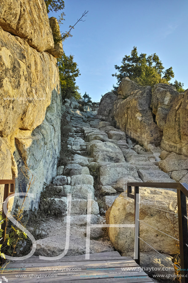 Amazing view The ancient Thracian city of Perperikon, Kardzhali Region, Bulgaria