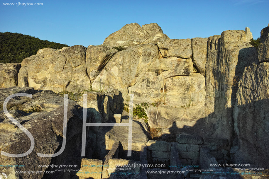 Amazing view The ancient Thracian city of Perperikon, Kardzhali Region, Bulgaria