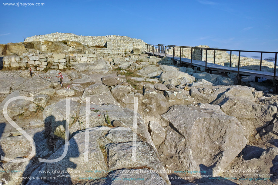 Amazing view The ancient Thracian city of Perperikon, Kardzhali Region, Bulgaria