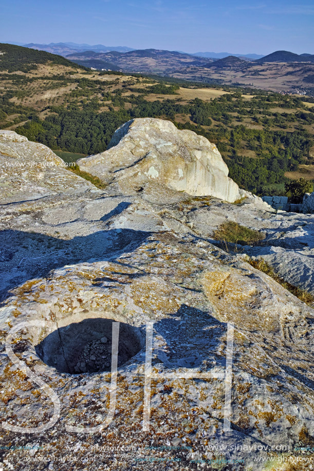 Amazing view The ancient Thracian city of Perperikon, Kardzhali Region, Bulgaria