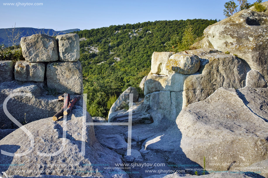 Amazing view The ancient Thracian city of Perperikon, Kardzhali Region, Bulgaria