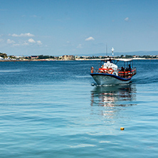 NESSEBAR, BULGARIA - 30 JULY 2014: Port of town of Nessebar, Burgas Region, Bulgaria
