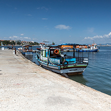 NESSEBAR, BULGARIA - 30 JULY 2014: Port of town of Nessebar, Burgas Region, Bulgaria