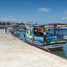 NESSEBAR, BULGARIA - 30 JULY 2014: Port of town of Nessebar, Burgas Region, Bulgaria