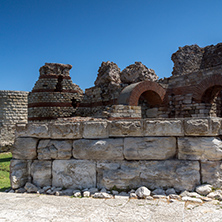 NESSEBAR, BULGARIA - 30 JULY 2014: Ancient ruins in the town of Nessebar, Burgas Region, Bulgaria